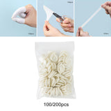 Maxbell 3xRubber Fingertips Protective Latex Finger Cots for Jewelry Cleaning Nail Art 100Pcs