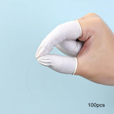 Maxbell 2xRubber Fingertips Protective Latex Finger Cots for Jewelry Cleaning Nail Art 100Pcs
