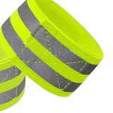 Maxbell 2xReflective Bands Adjustable Safety Reflector Tape Straps for Arm Leg Jogging