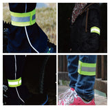 Maxbell 2xReflective Bands Adjustable Safety Reflector Tape Straps for Arm Leg Jogging