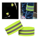 Maxbell 2xReflective Bands Adjustable Safety Reflector Tape Straps for Arm Leg Jogging