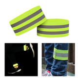 Maxbell 2xReflective Bands Adjustable Safety Reflector Tape Straps for Arm Leg Jogging