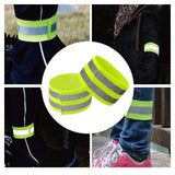Maxbell 2xReflective Bands Adjustable Safety Reflector Tape Straps for Arm Leg Jogging