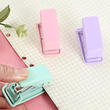 Maxbell 3xMini Single Hole Puncher Punch Handheld for Paper Handcraft Clipboard Sturdy Purple