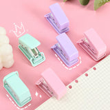 Maxbell 4xMini Single Hole Puncher Punch Handheld for Paper Handcraft Clipboard Sturdy Purple