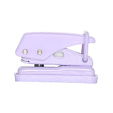 Maxbell 2xMini Single Hole Puncher Punch Handheld for Paper Handcraft Clipboard Sturdy Purple