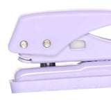 Maxbell 2xMini Single Hole Puncher Punch Handheld for Paper Handcraft Clipboard Sturdy Purple