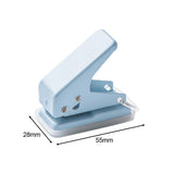 Maxbell 4xMini Paper Punch Adults 10 Sheet Paper Capacity Children Hole Puncher Single Blue