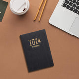 Maxbell 2xSchedule Notebook Monthly Planner Appointment Calendar Diary Journal Durable Black