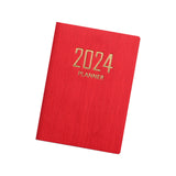 Maxbell 2xSchedule Notebook Monthly Planner Appointment Calendar Diary Journal Durable Red