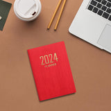Maxbell 4xSchedule Notebook Monthly Planner Appointment Calendar Diary Journal Durable Red