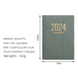 Maxbell 4xSchedule Notebook Monthly Planner Appointment Calendar Diary Journal Durable Green