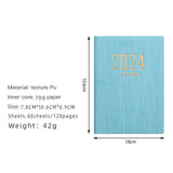 Maxbell 2xSchedule Notebook Monthly Planner Appointment Calendar Diary Journal Durable Blue