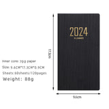 Maxbell 2x2024 Planner Journal to Track Goals Agenda Notebook for Business Home School Black