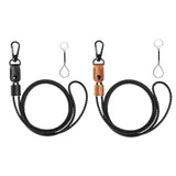 Maxbell 5xNeck Lanyards Durable Identity Lanyard Multipurpose Id Hanging Lanyard for Keys Black