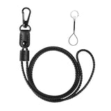 Maxbell 5xNeck Lanyards Durable Identity Lanyard Multipurpose Id Hanging Lanyard for Keys Black