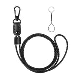 Maxbell 2xNeck Lanyards Durable Identity Lanyard Multipurpose Id Hanging Lanyard for Keys Black