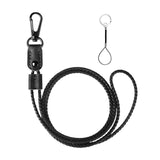 Maxbell 5xNeck Lanyards Durable Identity Lanyard Multipurpose Id Hanging Lanyard for Keys Black