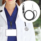 Maxbell 3xNeck Lanyards Durable Identity Lanyard Multipurpose Id Hanging Lanyard for Keys Black