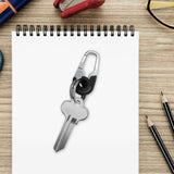 Maxbell 2xCar Key Chain for Men Multifunction Exquisite Universal for Men Women Unisex Black