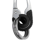 Maxbell 2xCar Key Chain for Men Multifunction Exquisite Universal for Men Women Unisex Black