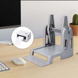 Maxbell Thermal Label Holder Shipping Label Stand for Printer Label Supermarket Home Gray