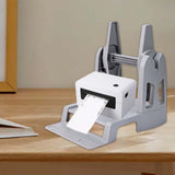 Maxbell Thermal Label Holder Shipping Label Stand for Printer Label Supermarket Home Gray