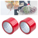 Maxbell 10Pcs Bag Sealing Tapes Bag Sealer Tapes for Packaging Vegetables Snack Meat red