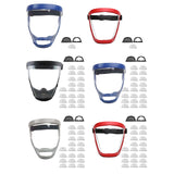 Maxbell Face Cover Reusable Anti Fog Face Cover for Weed Whacking Unisex and Adult Black Frame