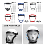 Maxbell Face Cover Reusable Anti Fog Face Cover for Weed Whacking Unisex and Adult Black Frame