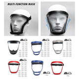 Maxbell Face Cover Reusable Anti Fog Face Cover for Weed Whacking Unisex and Adult Black Frame