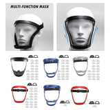 Maxbell Face Cover Reusable Anti Fog Face Cover for Weed Whacking Unisex and Adult Black Frame