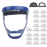 Maxbell Face Cover Reusable Anti Fog Face Cover for Weed Whacking Unisex and Adult Blue Frame