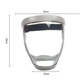 Maxbell Full Face Cover Anti Fog Protective for Grass Cutting Grinding Whacking Gray 20 Filter Cloth