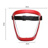 Maxbell Full Face Cover Anti Fog Protective for Grass Cutting Grinding Whacking Red 20 Filter Cloth
