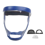 Maxbell Full Face Cover Anti Fog Protective for Grass Cutting Grinding Whacking Blue 1 Filter Cloth