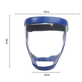 Maxbell Full Face Cover Anti Fog Protective for Grass Cutting Grinding Whacking Blue 1 Filter Cloth