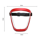 Maxbell Full Face Cover Anti Fog Protective for Grass Cutting Grinding Whacking Red 1 Filter Cloth