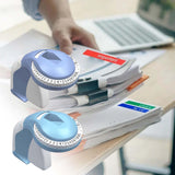 Maxbell Embossing Label Maker Old School Vintage Label Writer for Home Office School Purple