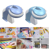 Maxbell Embossing Label Maker Old School Vintage Label Writer for Home Office School Purple