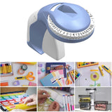 Maxbell Embossing Label Maker Old School Vintage Label Writer for Home Office School Purple