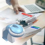 Maxbell Embossing Label Maker Old School Vintage Label Writer for Home Office School Blue