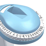 Maxbell Embossing Label Maker Old School Vintage Label Writer for Home Office School Blue