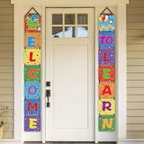 Maxbell Welcome Banner Porch Sign Back to School Banner for Primary High School Boys