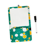 Maxbell Magnetic Storage Pocket with Message Board for Fridge Whiteboard Home School green