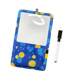 Maxbell Magnetic Storage Pocket with Message Board for Fridge Whiteboard Home School blue