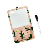 Maxbell Magnetic Storage Pocket with Message Board for Fridge Whiteboard Home School pink