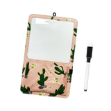 Maxbell Magnetic Storage Pocket with Message Board for Fridge Whiteboard Home School pink