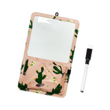 Maxbell Magnetic Storage Pocket with Message Board for Fridge Whiteboard Home School pink