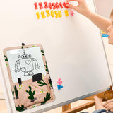 Maxbell Magnetic Storage Pocket with Message Board for Fridge Whiteboard Home School pink